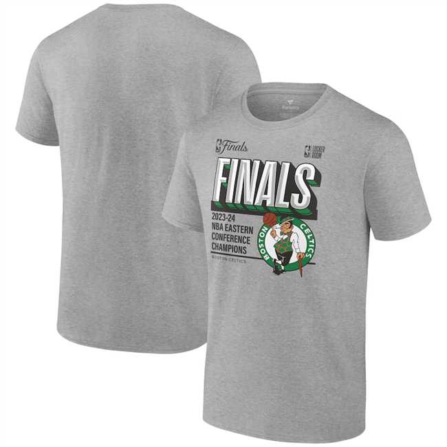 Men's Boston Celtics Heather Gray 2024 Eastern Conference Champions Locker Room T-Shirt,We sell and wholesale Men's Boston Celtics Heather Gray 2024 Eastern Conference Champions Locker Room T-Shirt on line form chian!